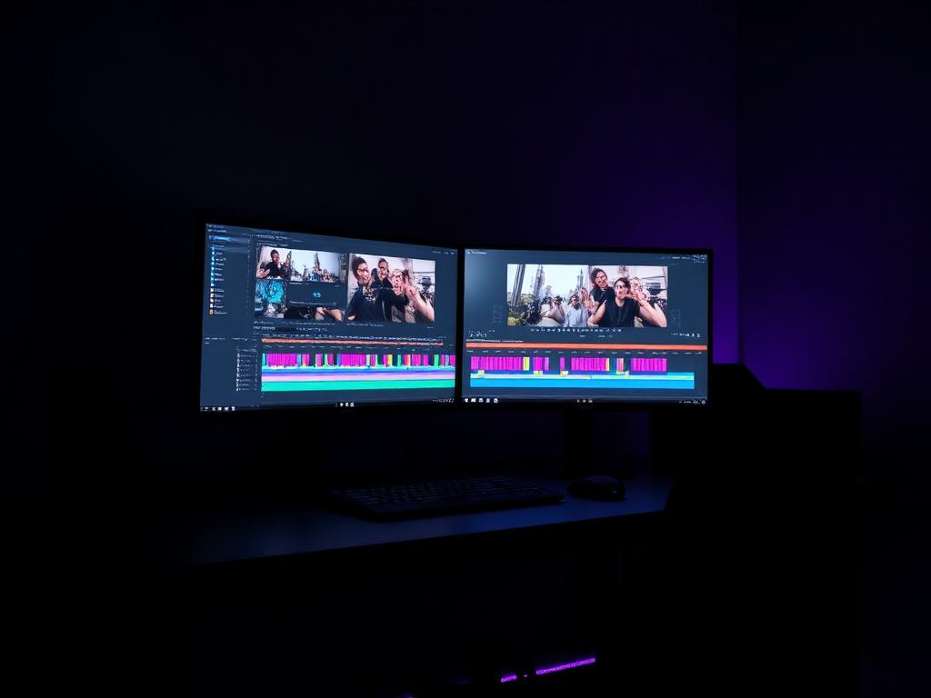 Station de travail professionnelle LCPC pour le montage vidéo et la 3D